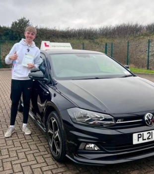 Woohoo!  🎉. Congratulations to Jake Pullen on passing today on his first test.  Also a massive well done to his instructor Dave West - PDI at Belt Up Driving School. <br />
A great result all round. <br />
Also a lovely review from Jake’s parents. <br />
“Hello, myself and My wife would like to say a big thankyou to you and Dave West,for getting jake through his Driving test, jake is over the moon and rea